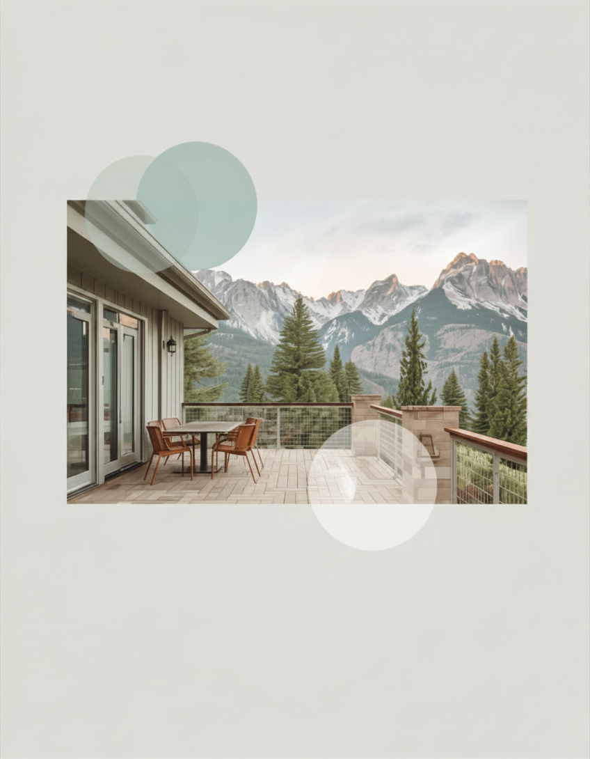 Colorado mountain terrace